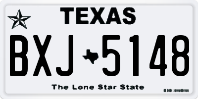 TX license plate BXJ5148