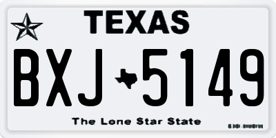 TX license plate BXJ5149