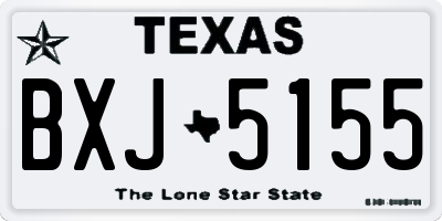 TX license plate BXJ5155