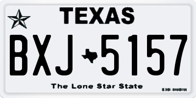 TX license plate BXJ5157