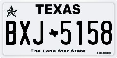 TX license plate BXJ5158
