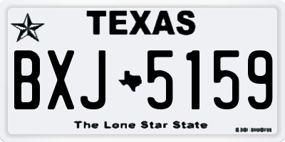 TX license plate BXJ5159