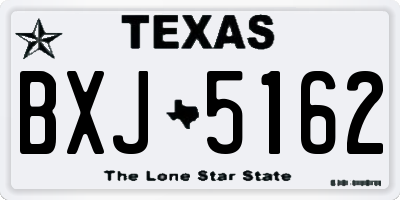 TX license plate BXJ5162