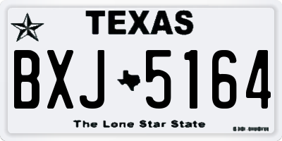 TX license plate BXJ5164