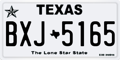 TX license plate BXJ5165