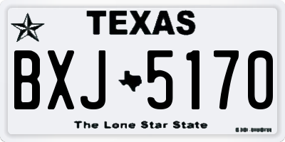 TX license plate BXJ5170