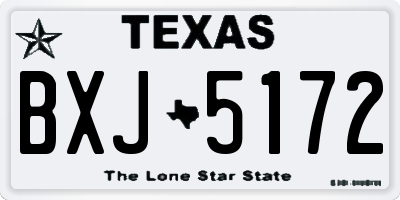 TX license plate BXJ5172