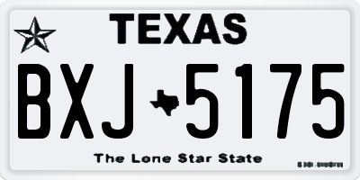 TX license plate BXJ5175