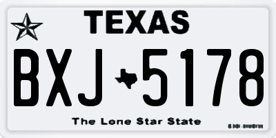 TX license plate BXJ5178