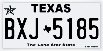 TX license plate BXJ5185