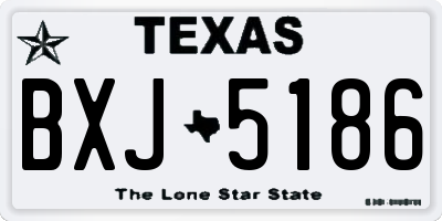 TX license plate BXJ5186