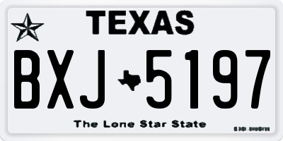 TX license plate BXJ5197