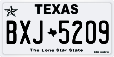 TX license plate BXJ5209