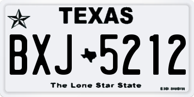 TX license plate BXJ5212