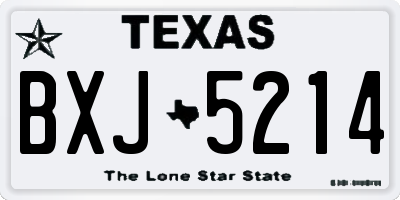 TX license plate BXJ5214
