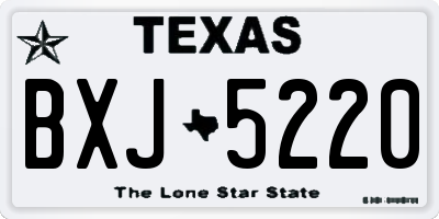 TX license plate BXJ5220