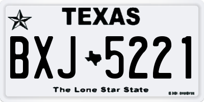 TX license plate BXJ5221