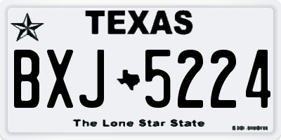 TX license plate BXJ5224