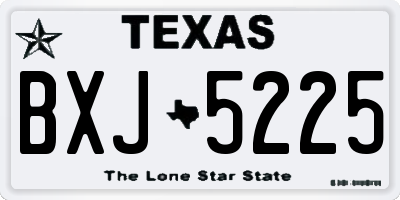 TX license plate BXJ5225