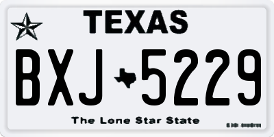 TX license plate BXJ5229