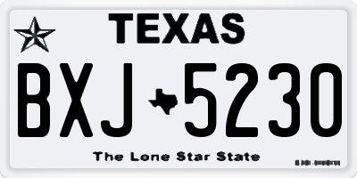 TX license plate BXJ5230