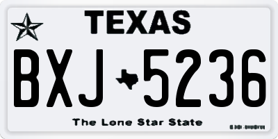 TX license plate BXJ5236