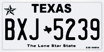 TX license plate BXJ5239