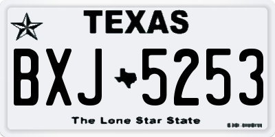 TX license plate BXJ5253