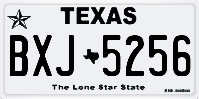 TX license plate BXJ5256