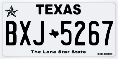 TX license plate BXJ5267