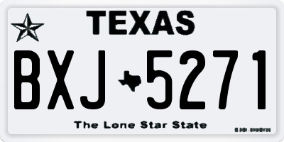 TX license plate BXJ5271