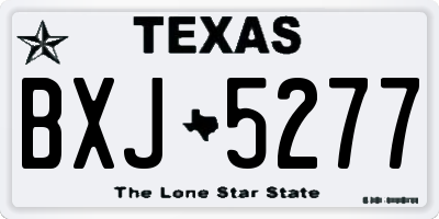 TX license plate BXJ5277
