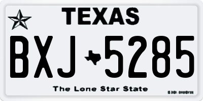 TX license plate BXJ5285