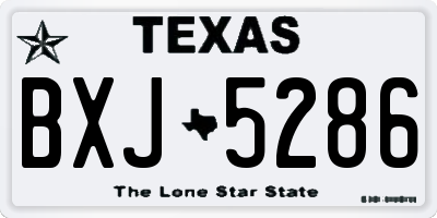 TX license plate BXJ5286