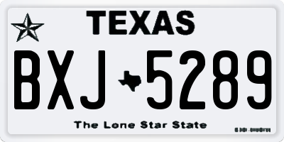 TX license plate BXJ5289