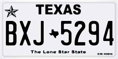 TX license plate BXJ5294