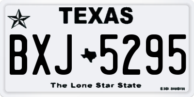 TX license plate BXJ5295