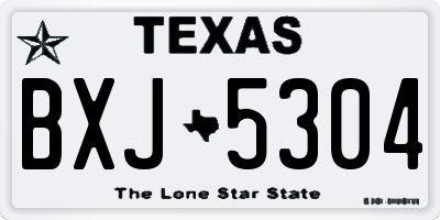 TX license plate BXJ5304