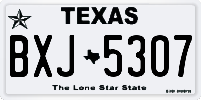 TX license plate BXJ5307
