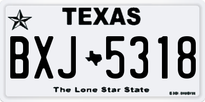 TX license plate BXJ5318