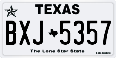 TX license plate BXJ5357