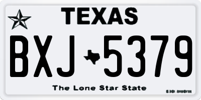 TX license plate BXJ5379