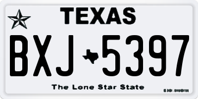 TX license plate BXJ5397