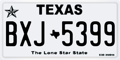 TX license plate BXJ5399