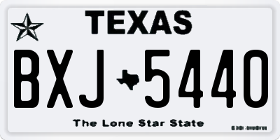 TX license plate BXJ5440