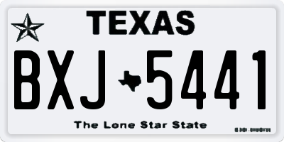 TX license plate BXJ5441