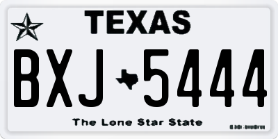 TX license plate BXJ5444