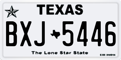 TX license plate BXJ5446