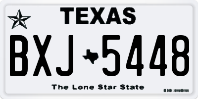 TX license plate BXJ5448