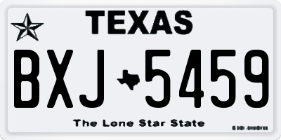 TX license plate BXJ5459